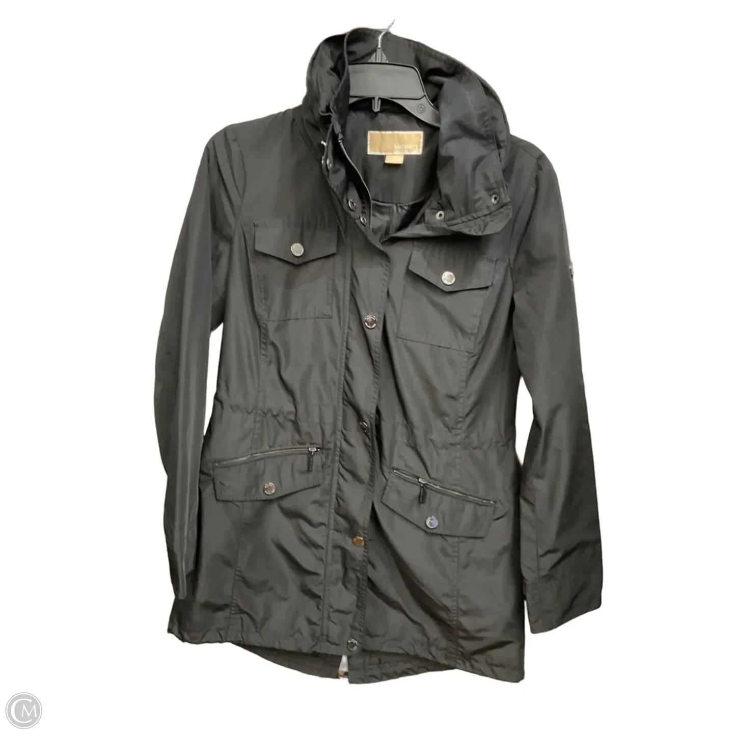 Jacket Windbreaker By Michael By Michael Kors In Black, Size: Xs