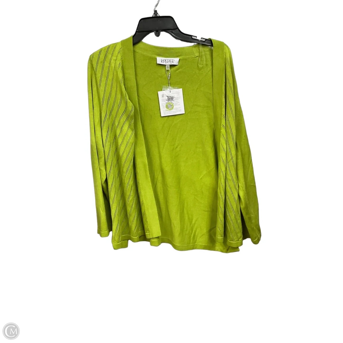 Cardigan By Kasper In Green, Size: Xl