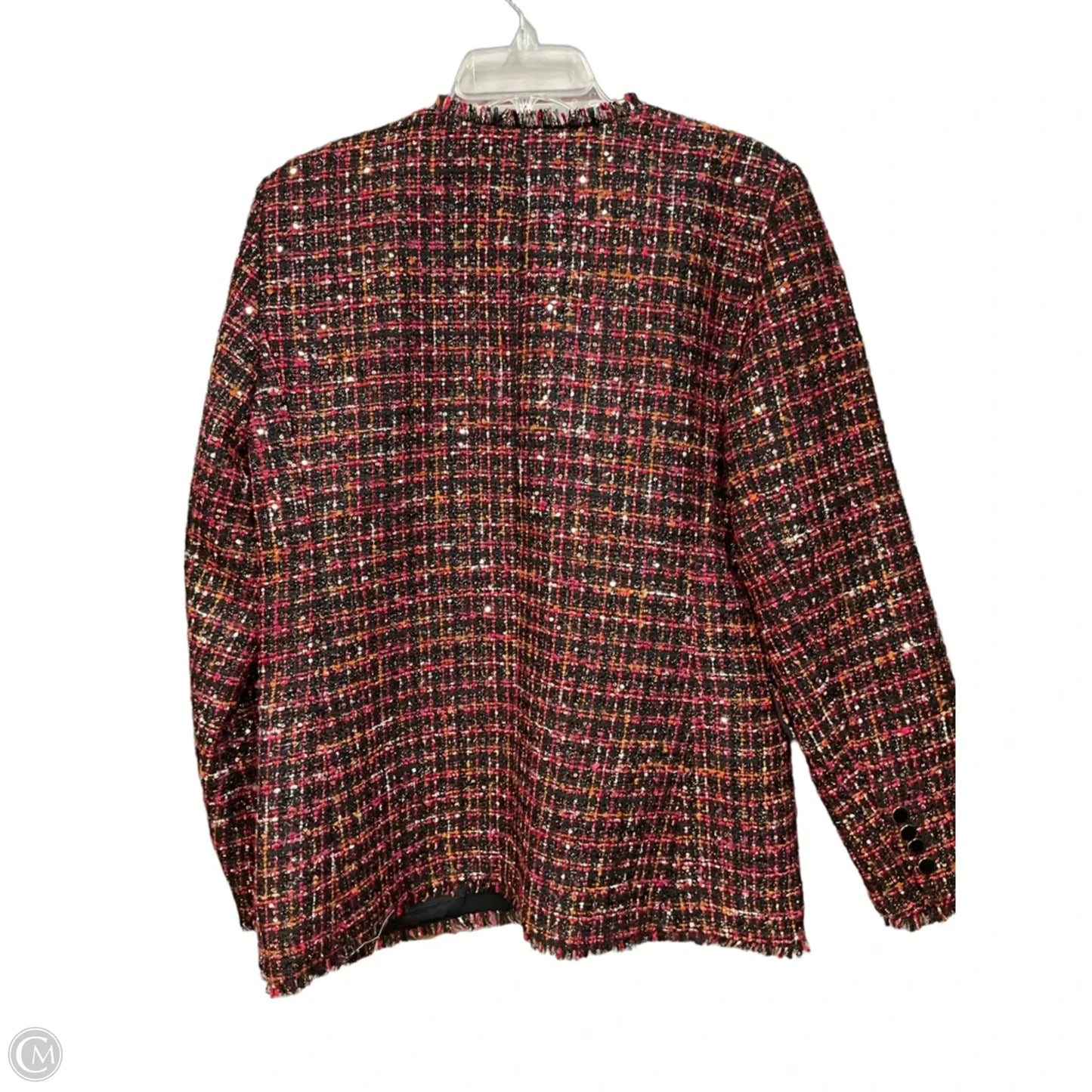Blazer By Ann Taylor In Plaid Pattern, Size: M