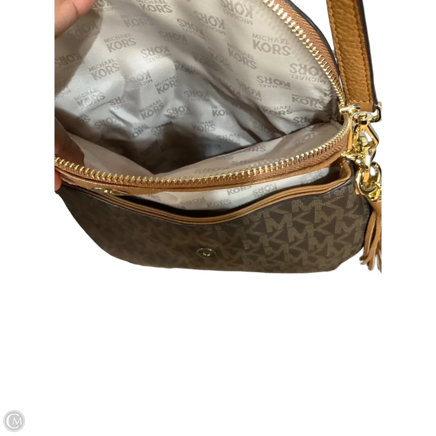 Crossbody Designer By Michael Kors, Size: Medium