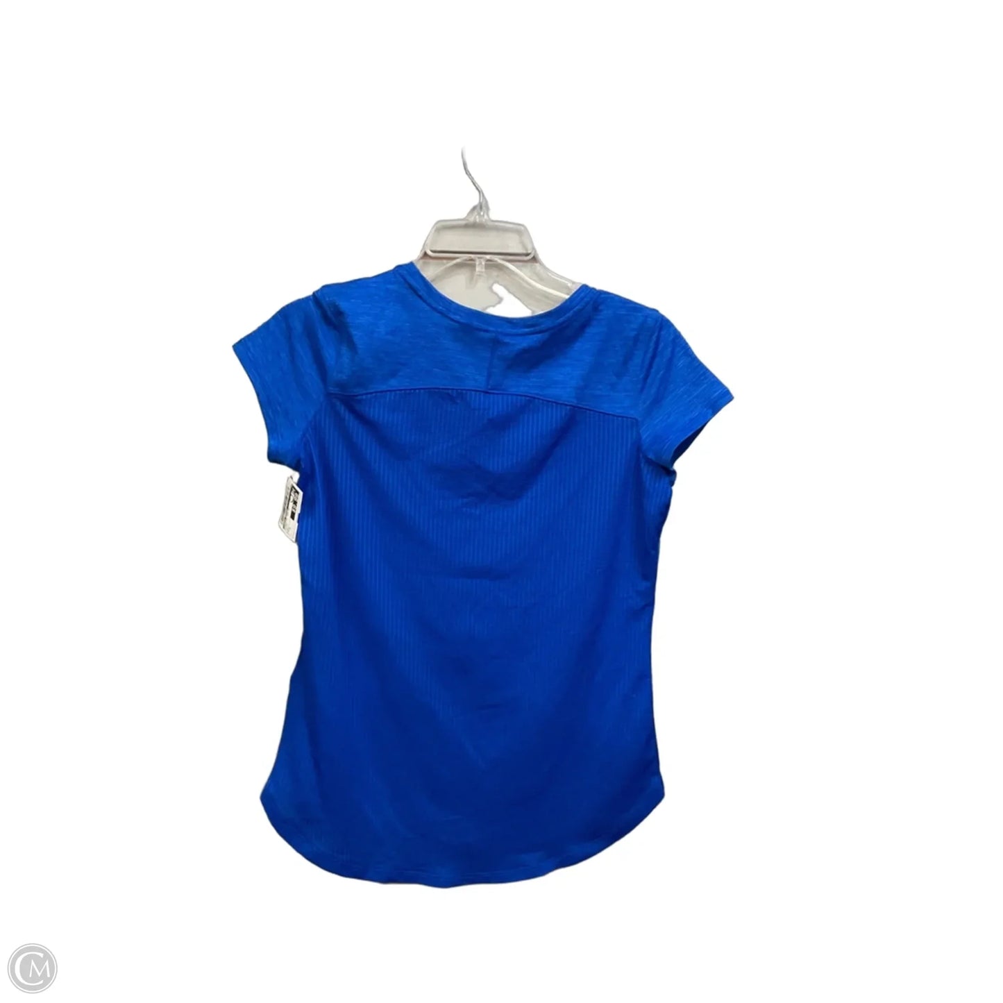 Athletic Top Short Sleeve By Under Armour In Black, Size: S