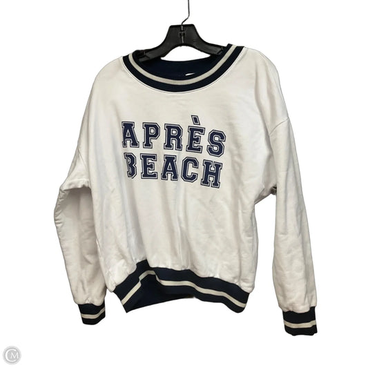 Sweatshirt Crewneck By Sundry In White, Size: S