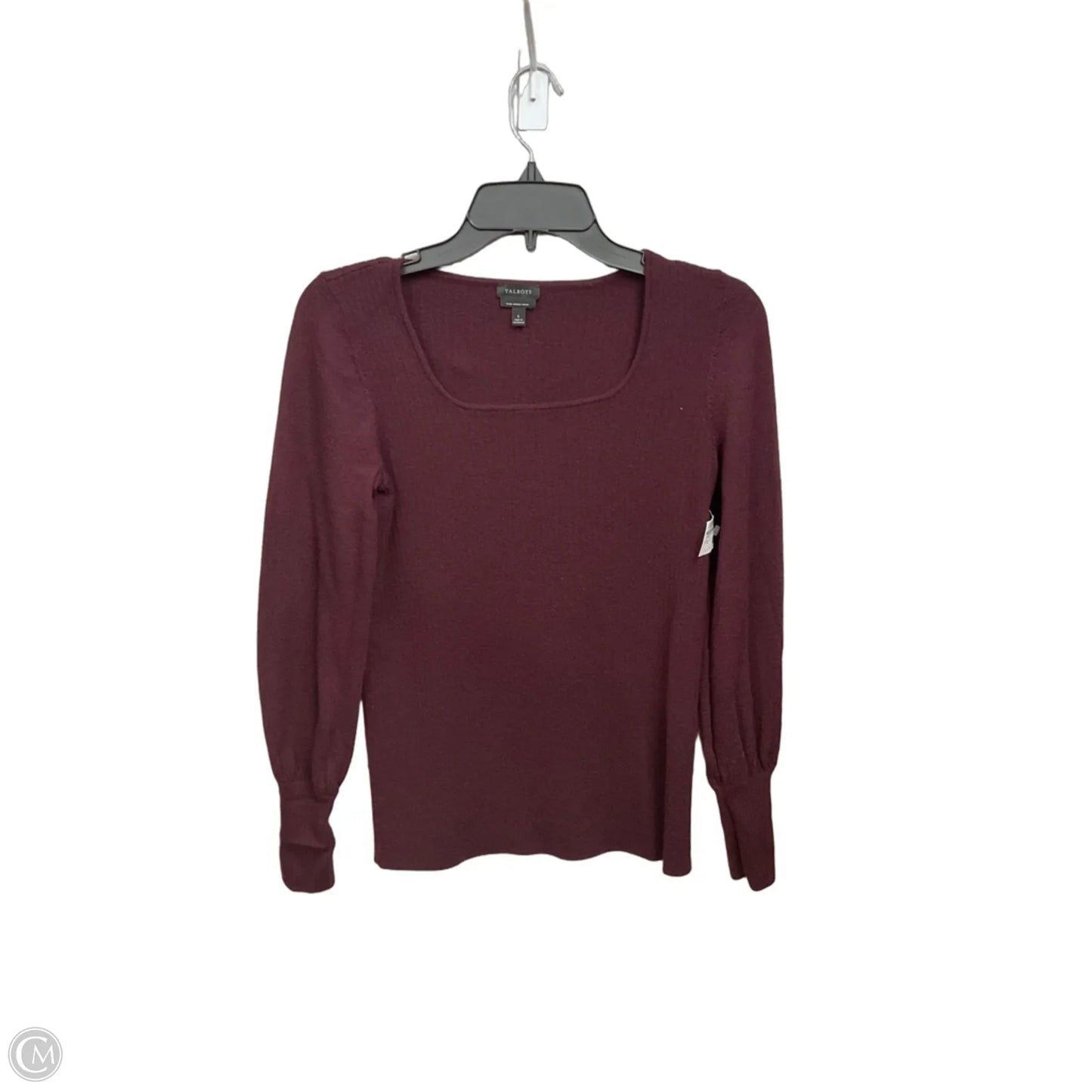 Sweater By Talbots In Maroon, Size: S