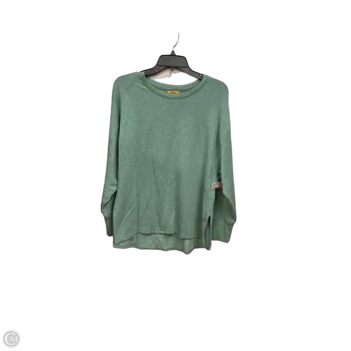 Top Long Sleeve By L.l. Bean In Green, Size: M