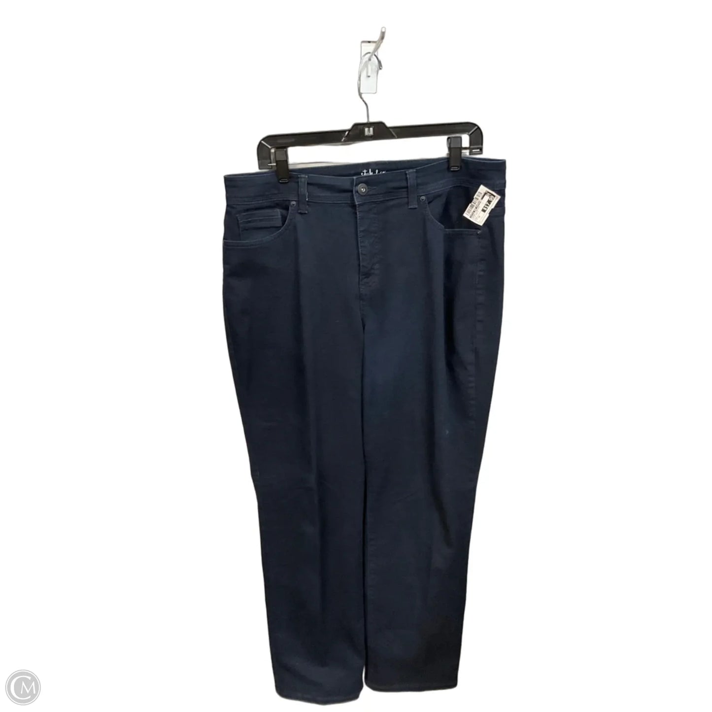 Jeans Straight By Style And Company In Blue Denim, Size: 14