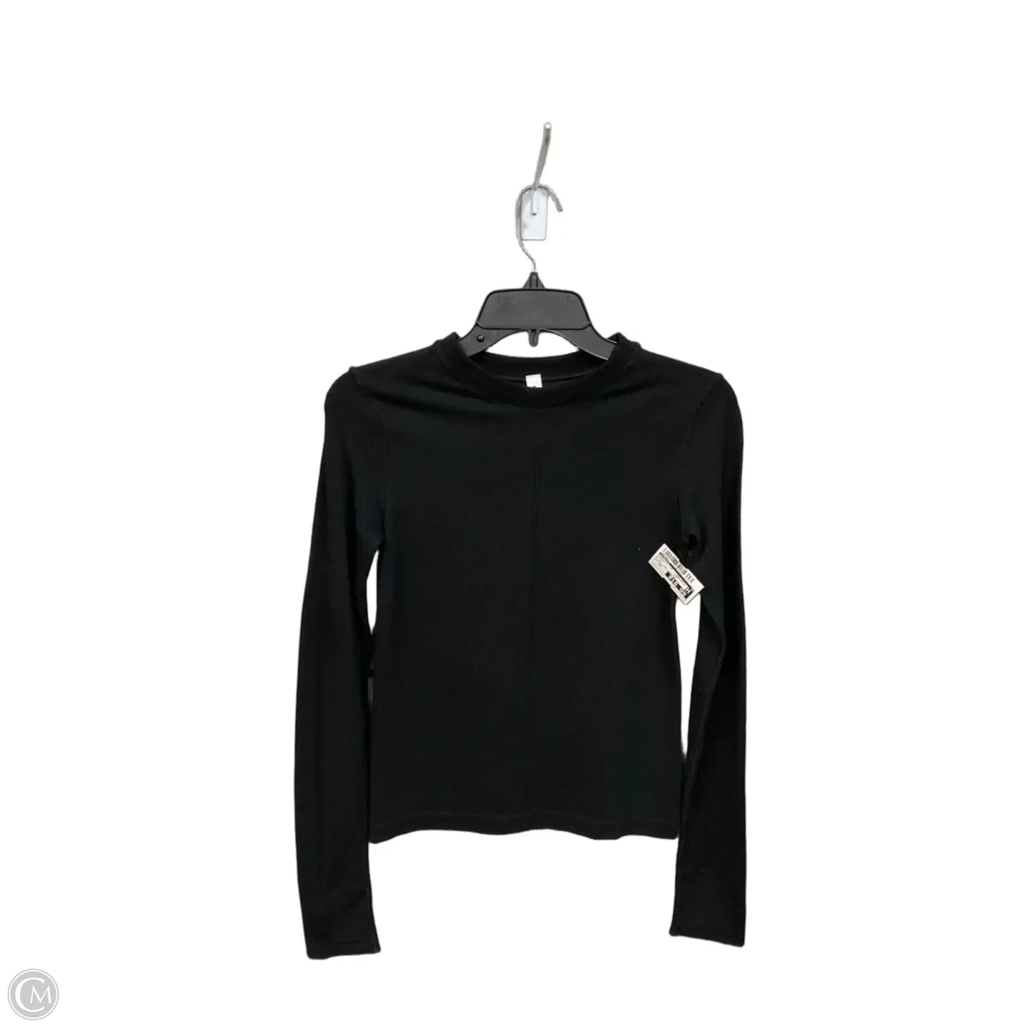 Athletic Top Long Sleeve Crewneck By Athleta In Black, Size: Xs