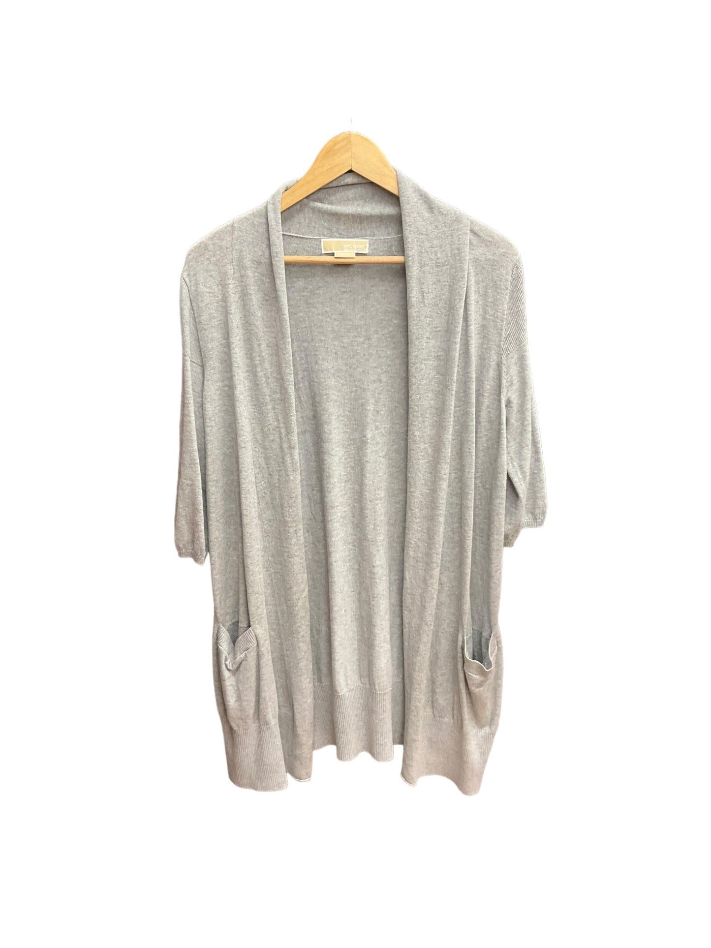 Cardigan By Michael Kors In Grey, Size: L