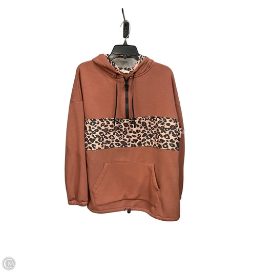 Sweatshirt Hoodie By Main Strip In Animal Print, Size: M