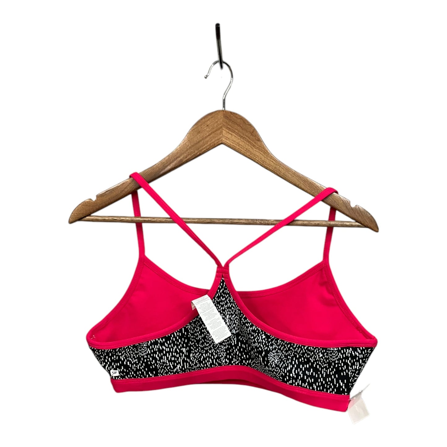 Athletic Bra By Fabletics In Black & Pink, Size: Xl