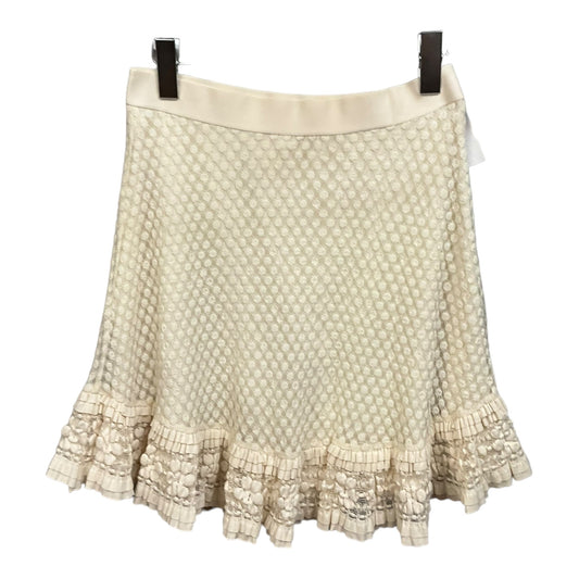 Skirt Mini & Short By Max Studio In Cream, Size: S