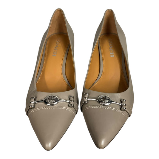 Shoes Heels Stiletto By Coach In Tan, Size: 8