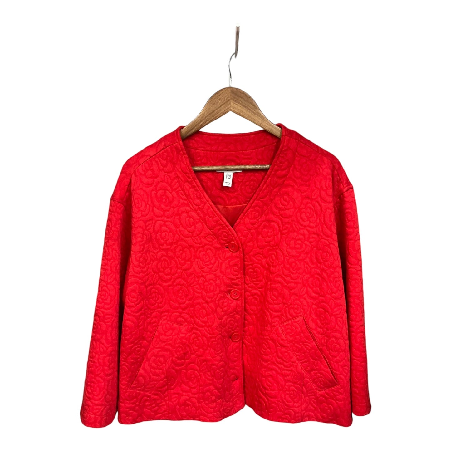 Jacket Other By Isaac Mizrahi Live Qvc In Red, Size: 1x