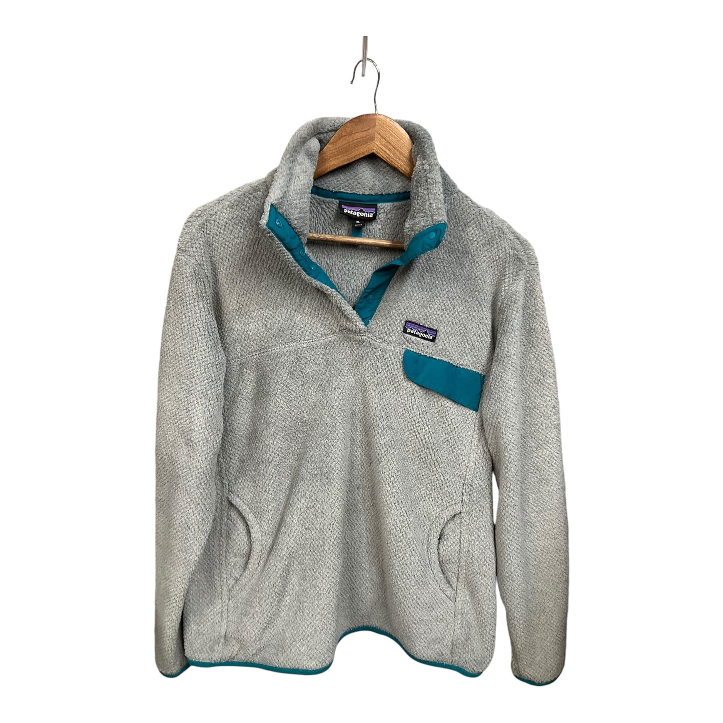 Athletic Sweatshirt Collar By Patagonia In Grey, Size: Xl