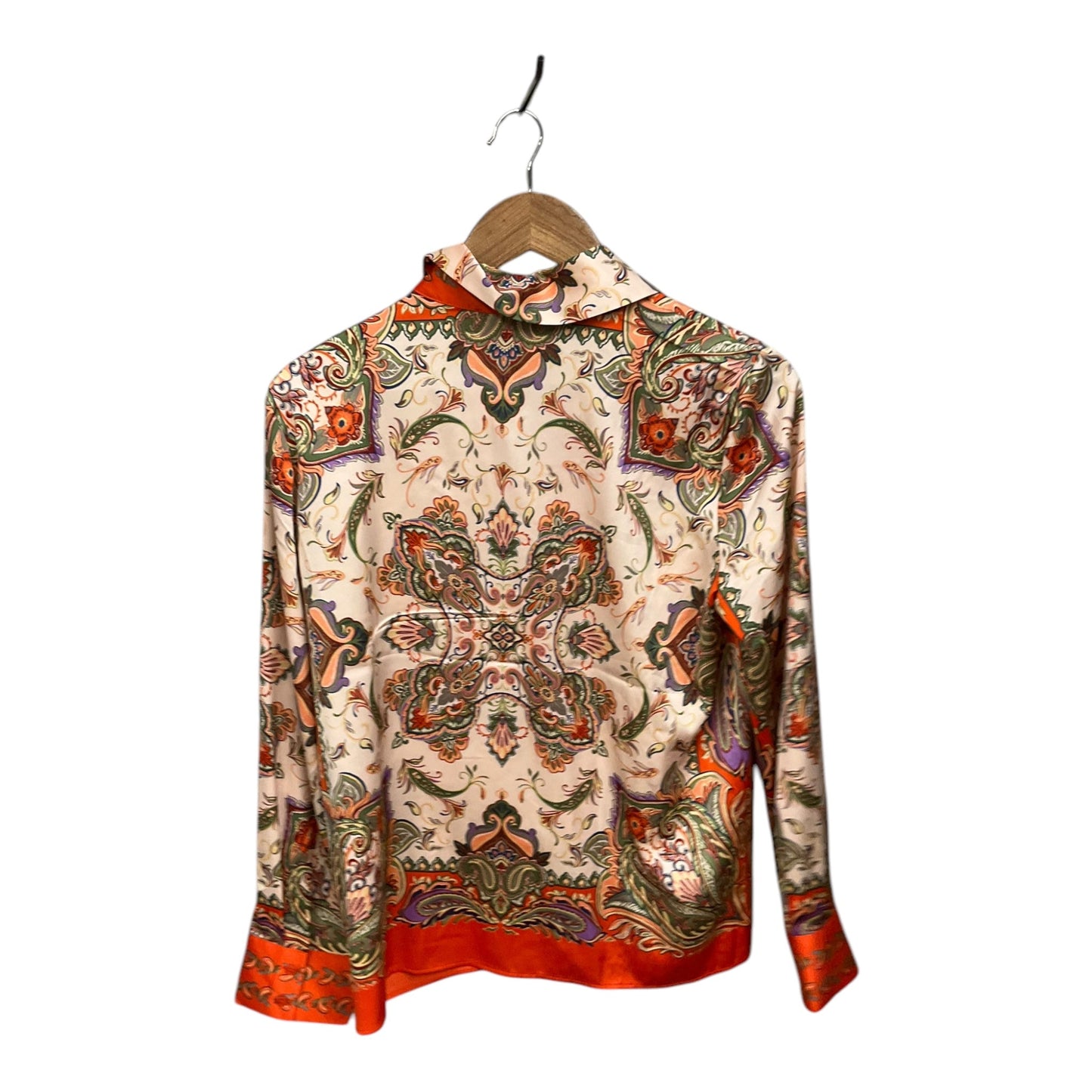 Blouse Long Sleeve By Rachel Zoe In Multi-colored, Size: S