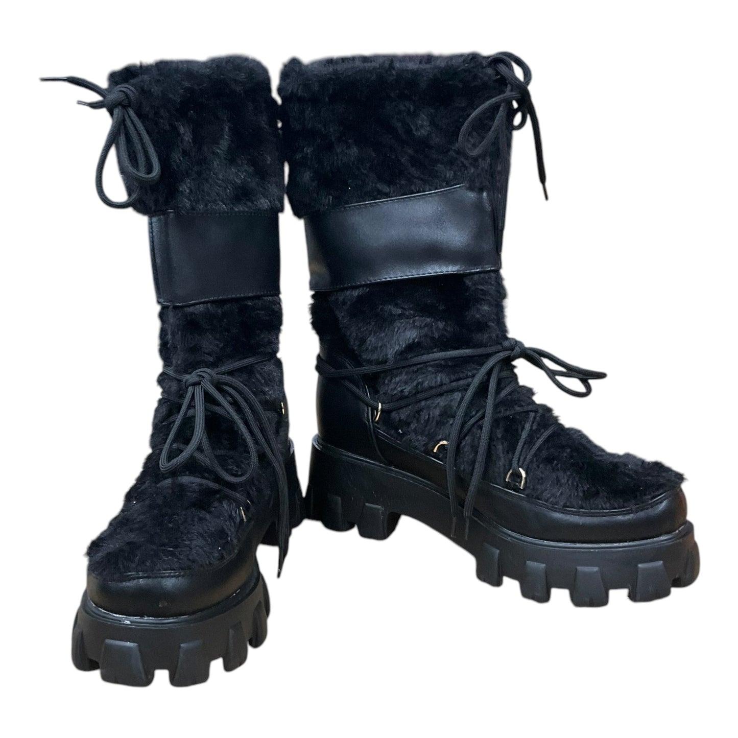 Boots Snow By Clothes Mentor In Black, Size: 10