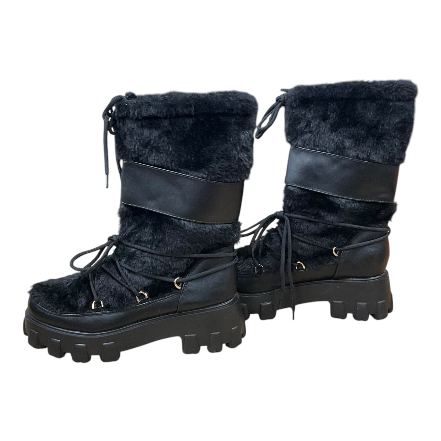 Boots Snow By Clothes Mentor In Black, Size: 10