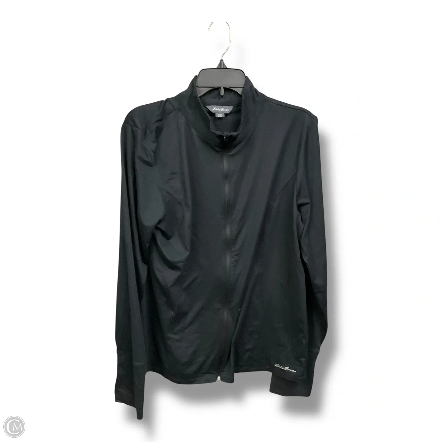 Athletic Jacket By Eddie Bauer In Black, Size: Xl