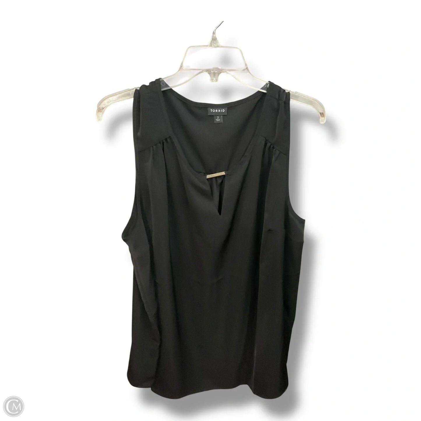 Top Sleeveless By Torrid In Black, Size: 2x