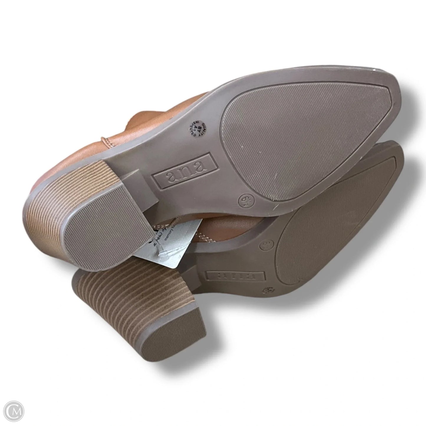 Boots Ankle Heels By Ana In Tan, Size: 6.5