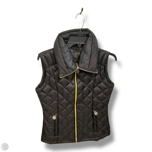 Vest Designer By Michael Kors In Black, Size: Xs