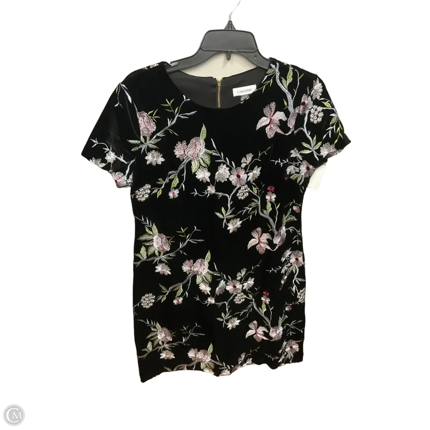 Dress Party Midi By Calvin Klein In Floral Print, Size: L