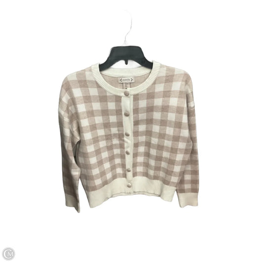 Cardigan By Nanette Lepore In Checkered Pattern, Size: M