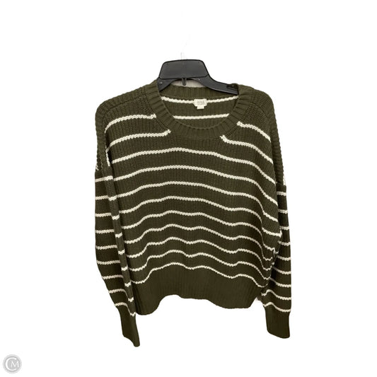 Sweater By Ana In Green & White, Size: Xxl