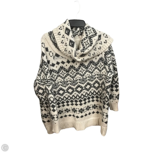 Sweater By Ruff Hewn In Green & White, Size: 2x