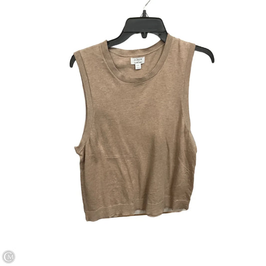 Top Sleeveless By J. Crew In Tan, Size: Xxl