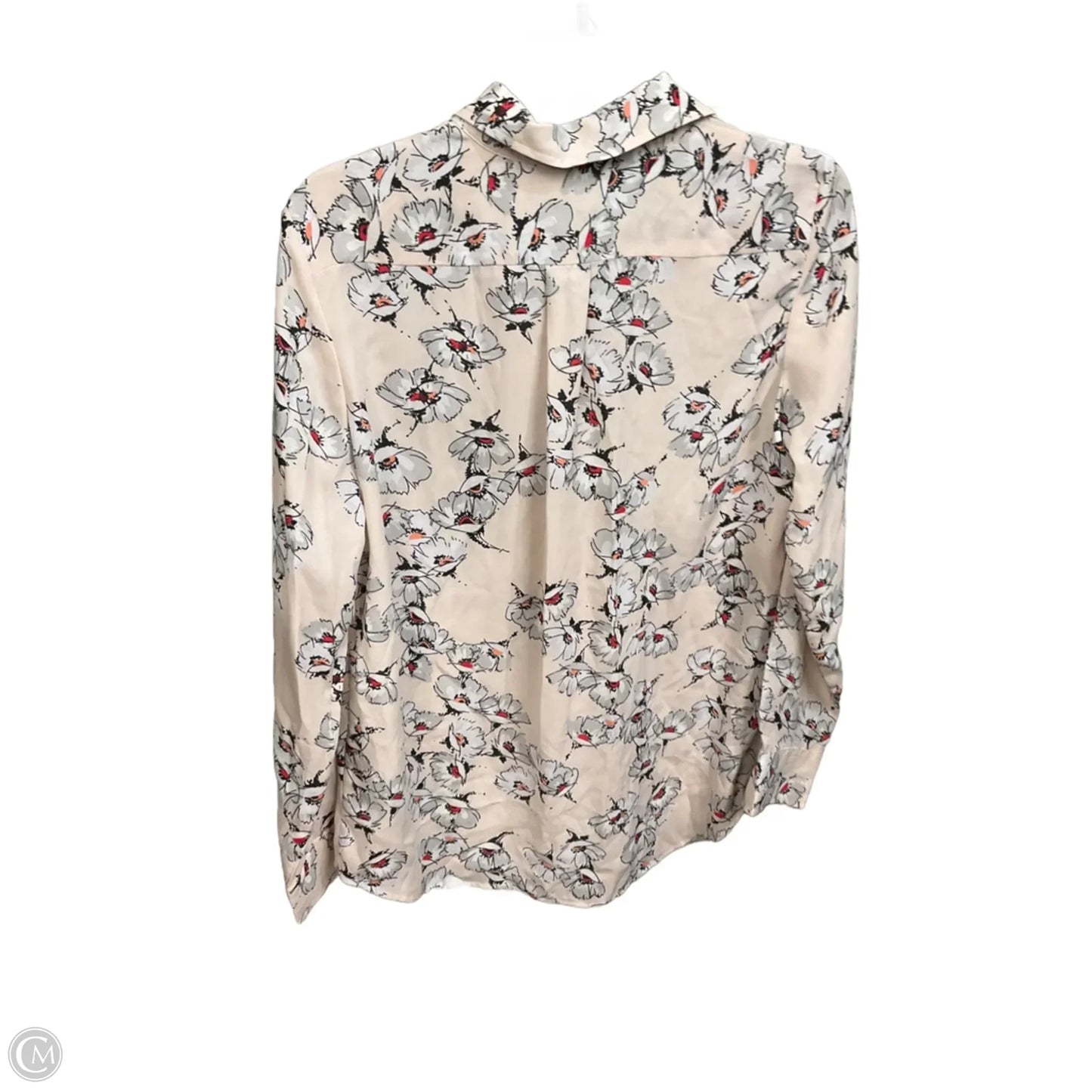 Blouse Long Sleeve By Banana Republic In Floral Print, Size: S