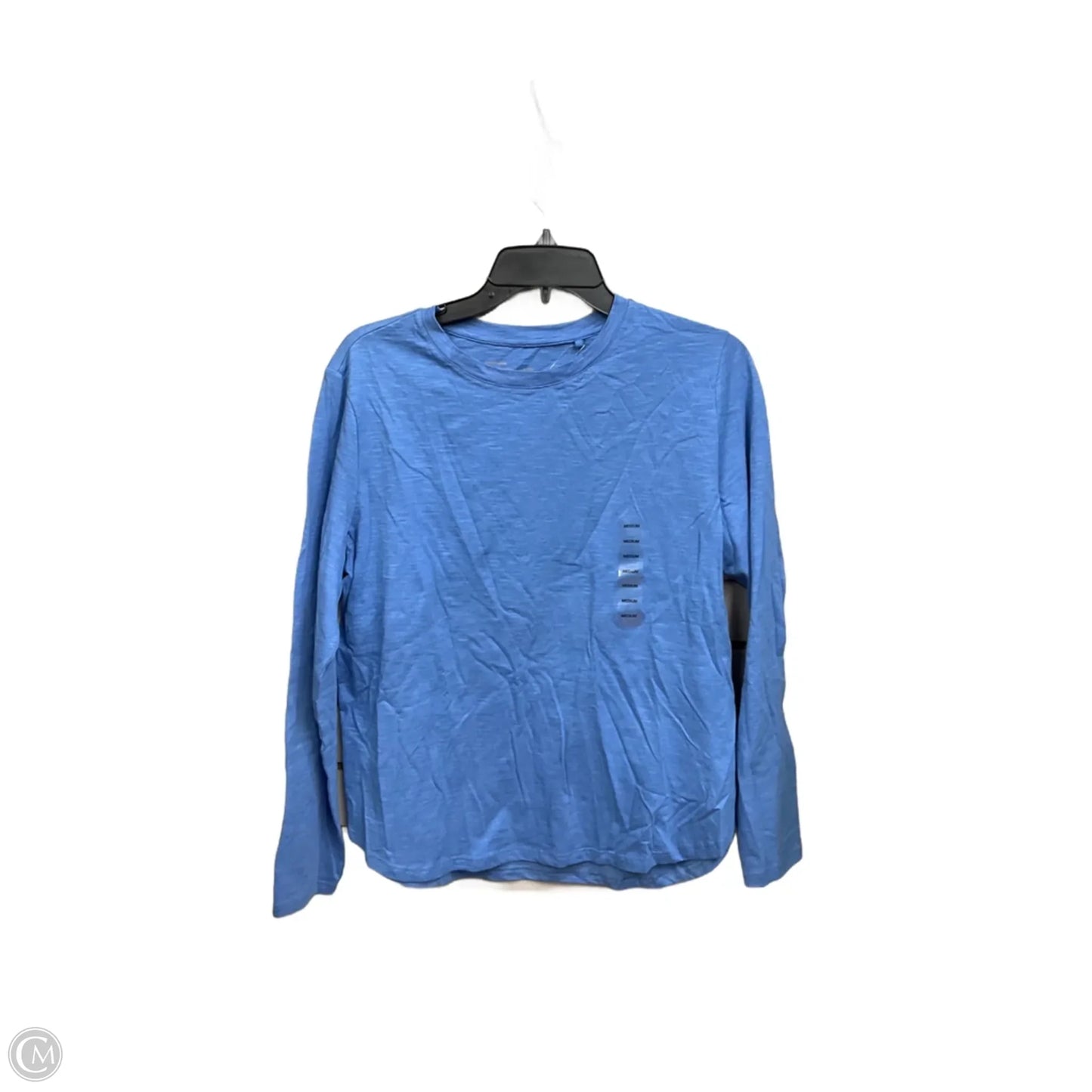 Top Long Sleeve Basic By Cme In Blue, Size: M