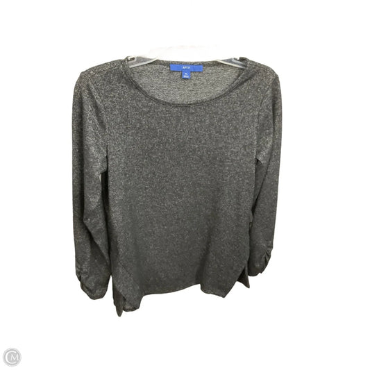 Top Long Sleeve By Apt 9 In Black & Grey, Size: Sp