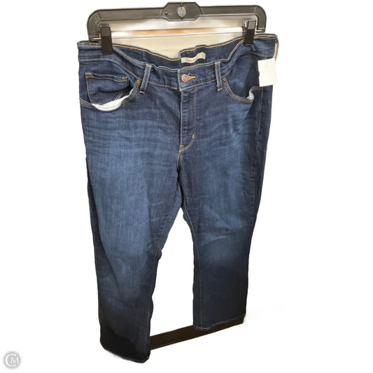 Jeans Boot Cut By Levis In Blue Denim, Size: 14