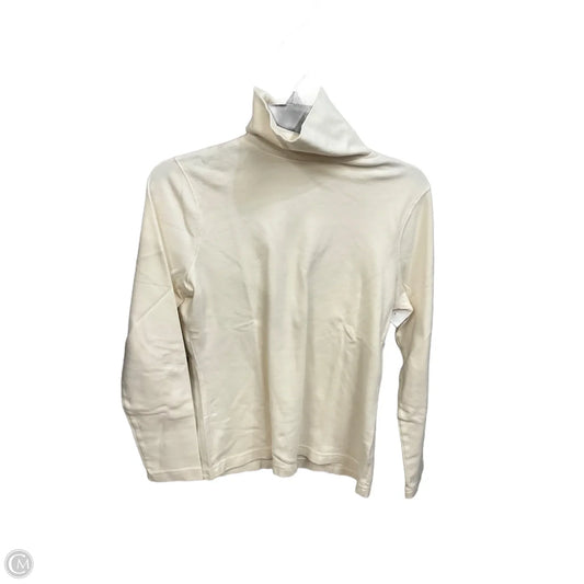 Top Long Sleeve By Croft And Barrow In Cream, Size: M