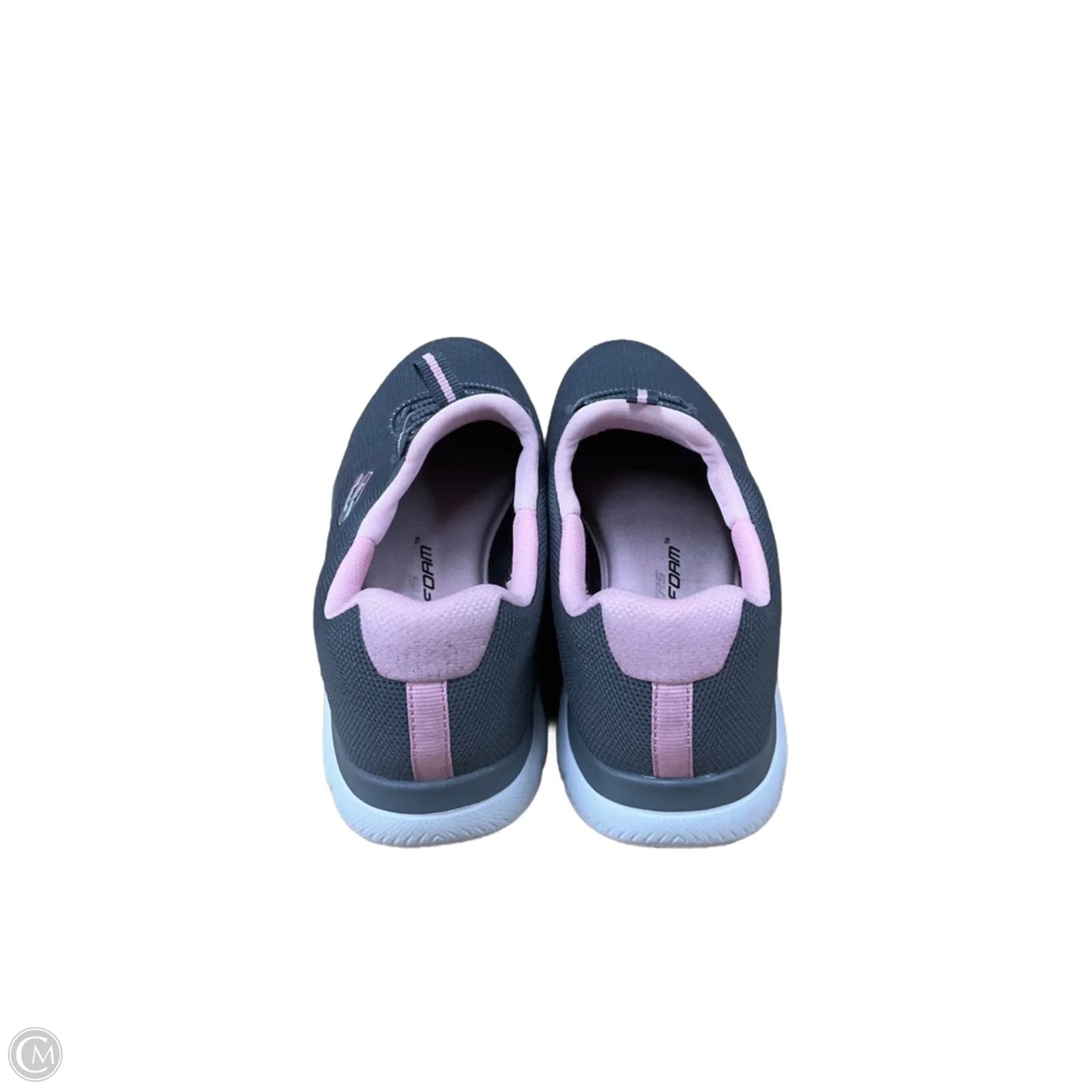 Shoes Athletic By Skechers In Grey & Pink, Size: 7.5