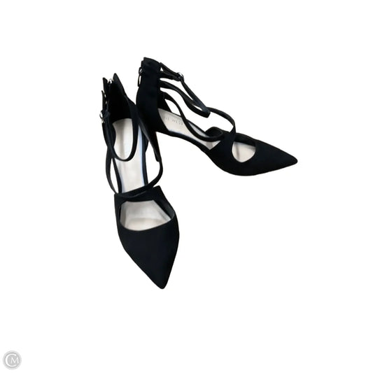 Sandals Heels Stiletto By Nine West In Black, Size: 10