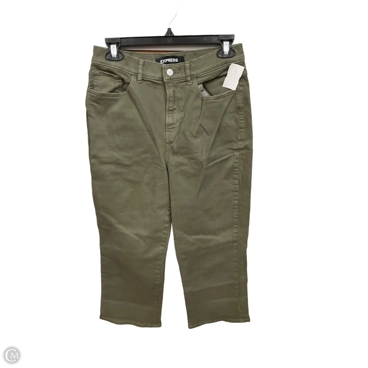 Jeans Wide Leg By Express In Green, Size: 8