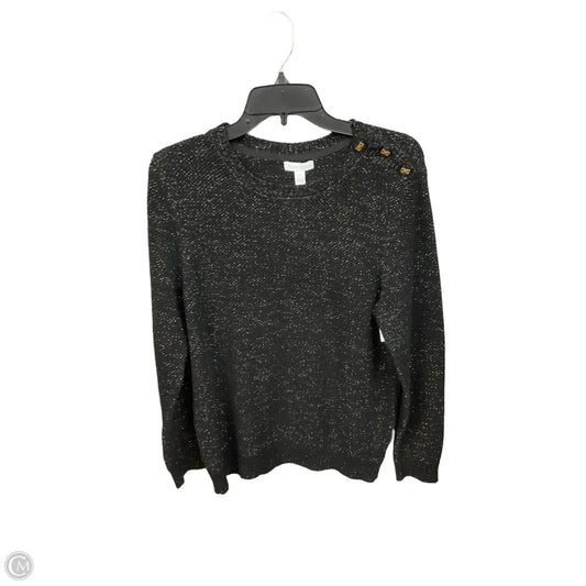 Sweater By Charter Club In Black & Gold, Size: Xl