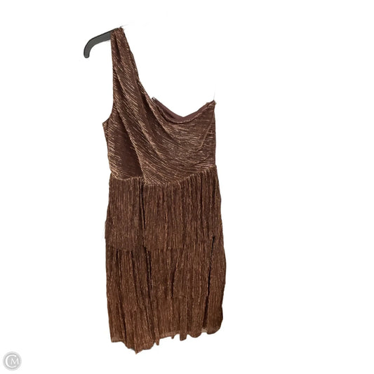 Dress Party Midi By Francesca's In Copper, Size: M