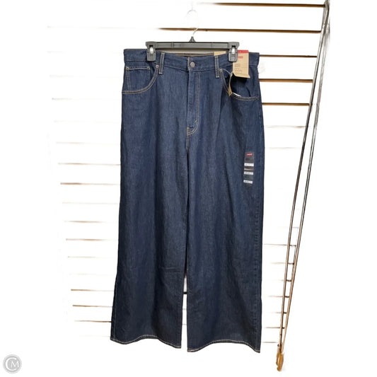 Jeans Wide Leg By Levis In Blue Denim, Size: 10