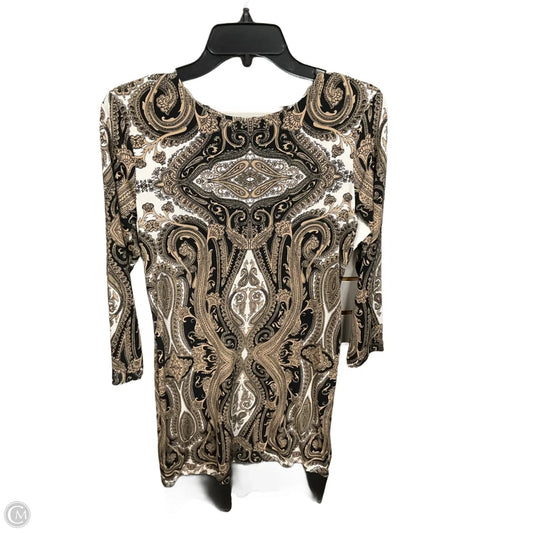 Dress Party Midi By Michael By Michael Kors In Black & Gold, Size: S