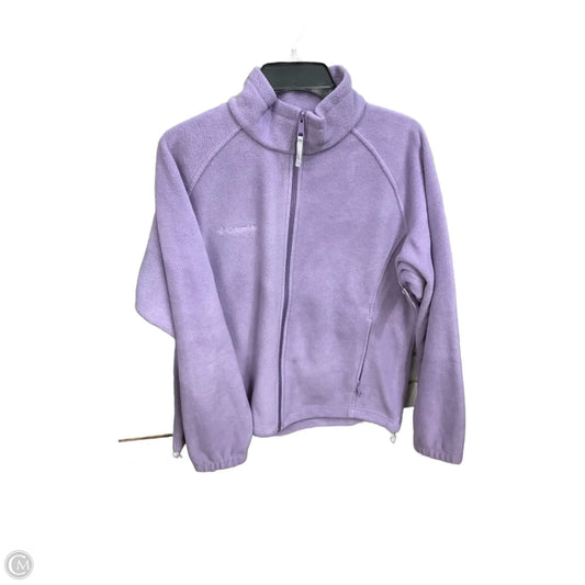 Jacket Fleece By Columbia In Purple, Size: L