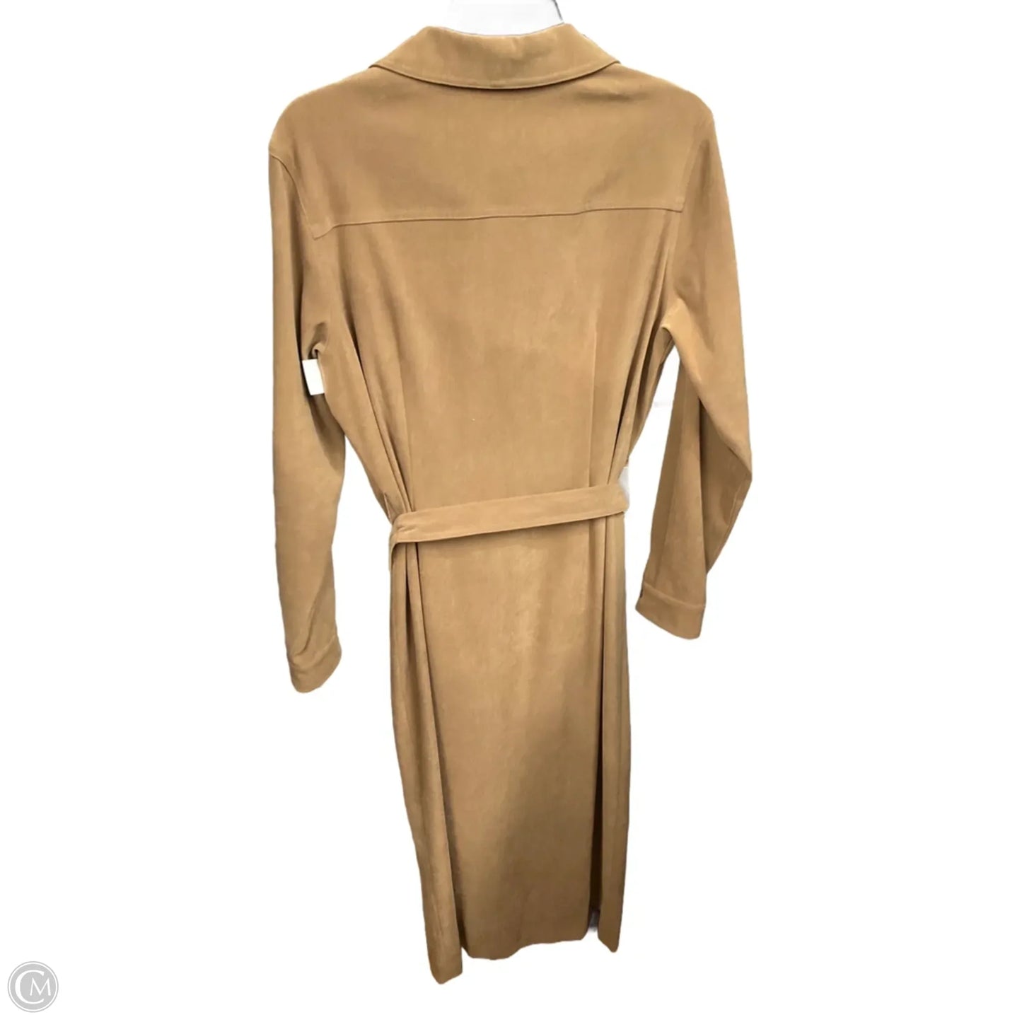 Dress Casual Midi By Talbots In Tan, Size: L