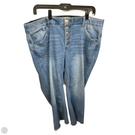Jeans Cropped By Democracy In Blue Denim, Size: 18