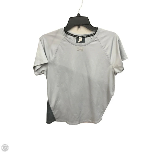 Athletic Top Short Sleeve By Under Armour In Grey, Size: L