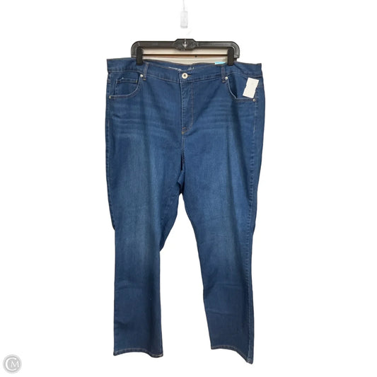 Jeans Straight By Style And Company In Blue Denim, Size: 20