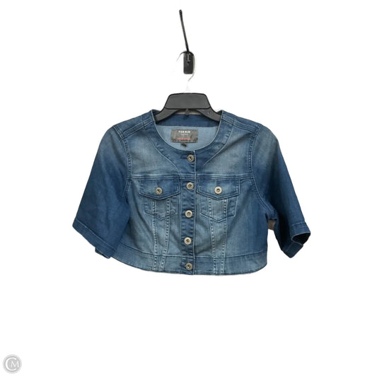 Jacket Denim By Torrid In Blue Denim, Size: Xs