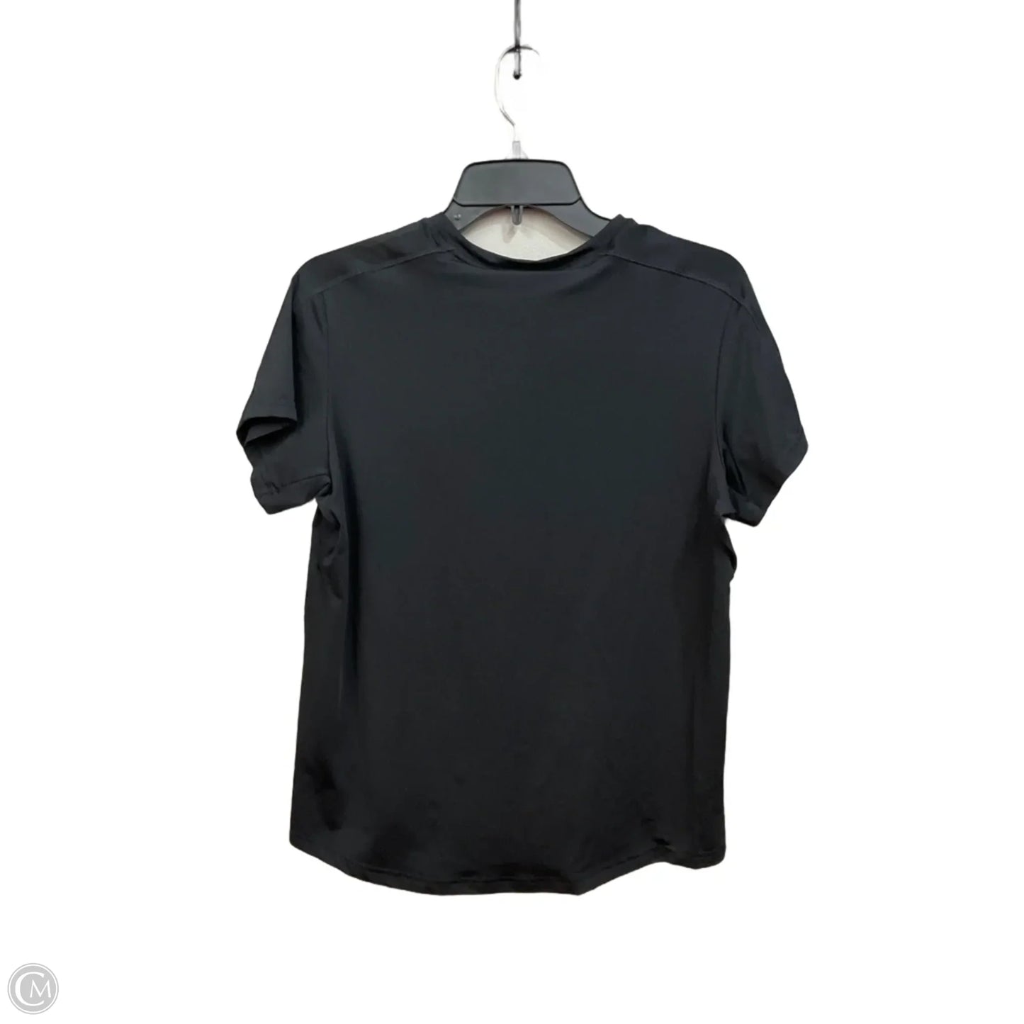 Athletic Top Long Sleeve Crewneck By Adidas In Black, Size: M