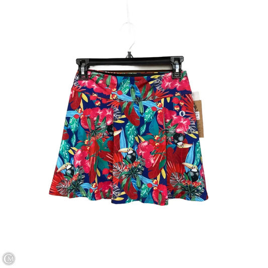 Athletic Skort By Cmb In Floral Print, Size: M