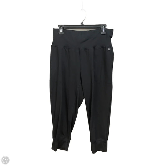 Athletic Capris By Livi Active In Black, Size: L